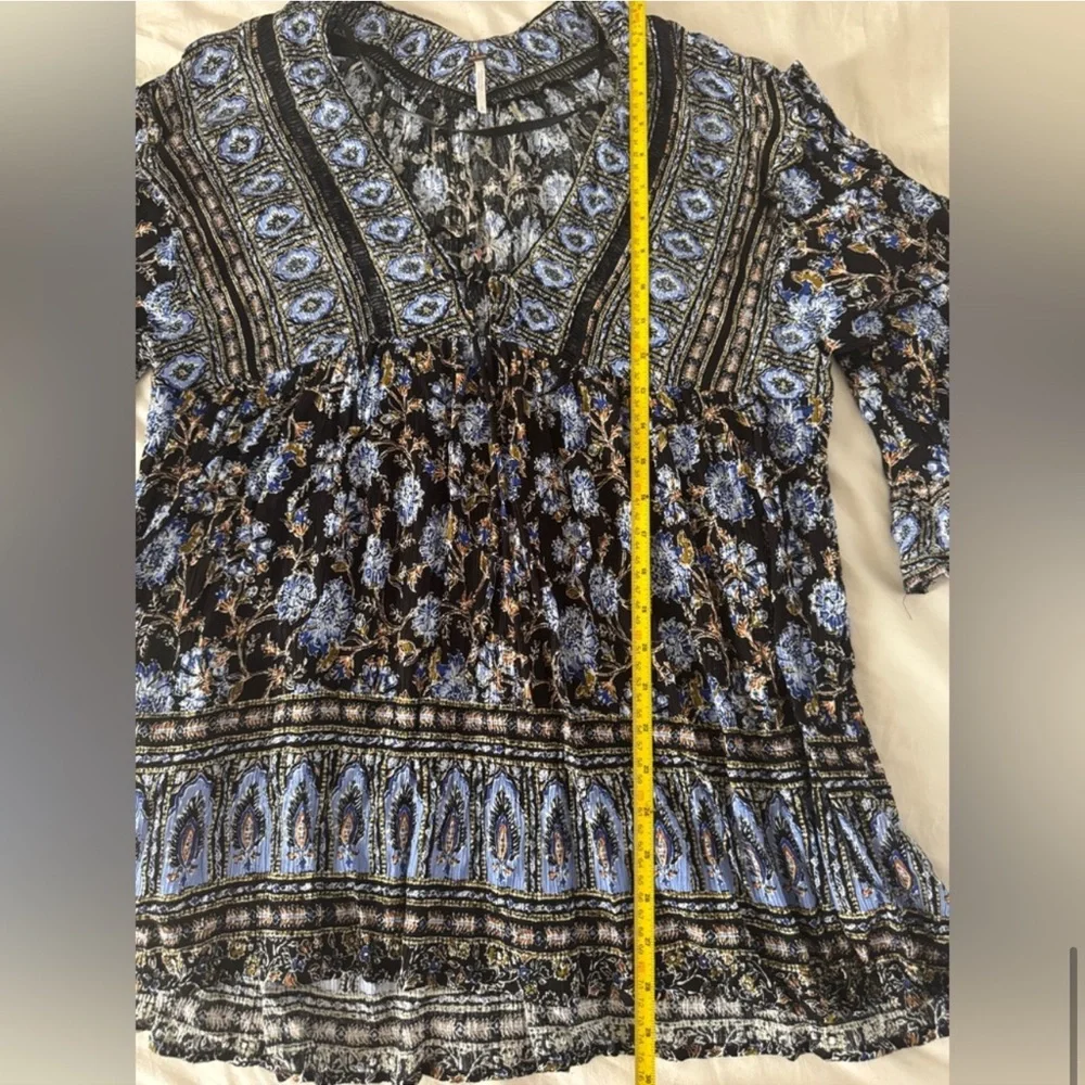 Free People Moonlight Dance Boho Floral Mini Dress